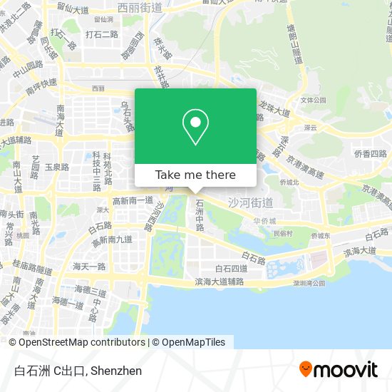 白石洲 C出口 map