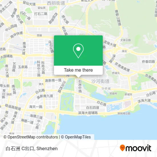 白石洲 C出口 map