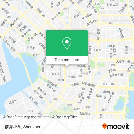 前海小学 map