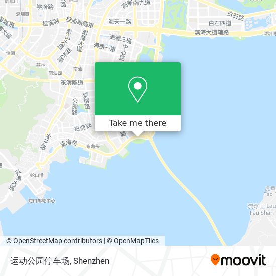 运动公园停车场 map