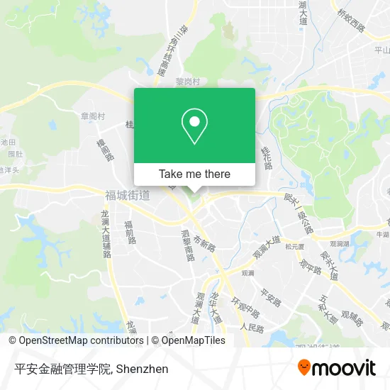 平安金融管理学院 map