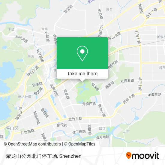聚龙山公园北门停车场 map