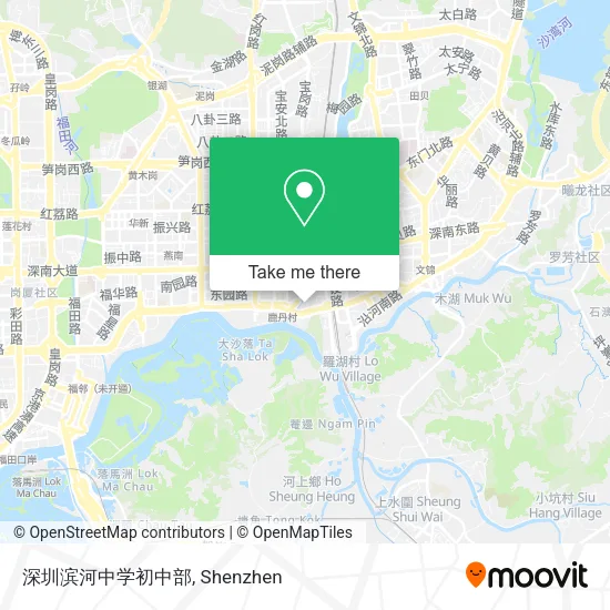 深圳滨河中学初中部 map