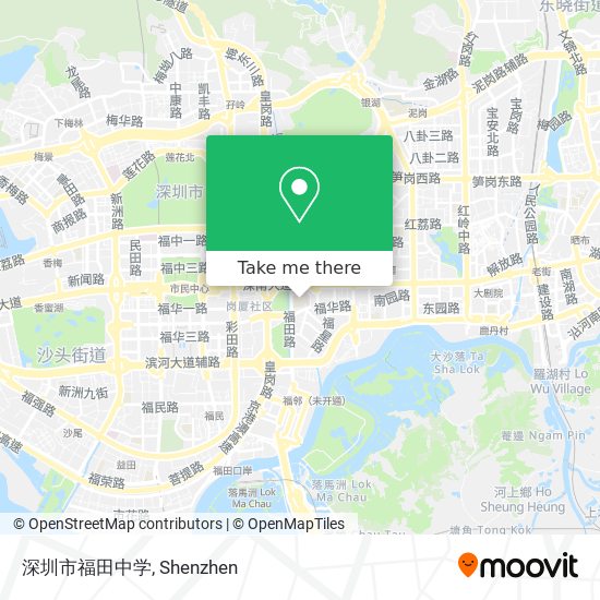 深圳市福田中学 map