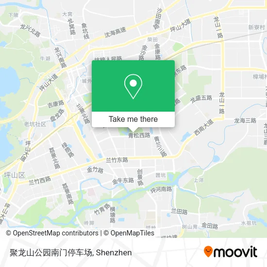 聚龙山公园南门停车场 map