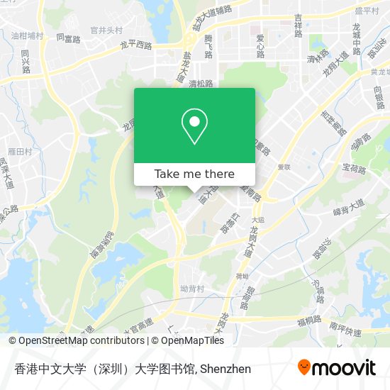香港中文大学（深圳）大学图书馆 map