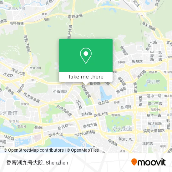 香蜜湖九号大院 map