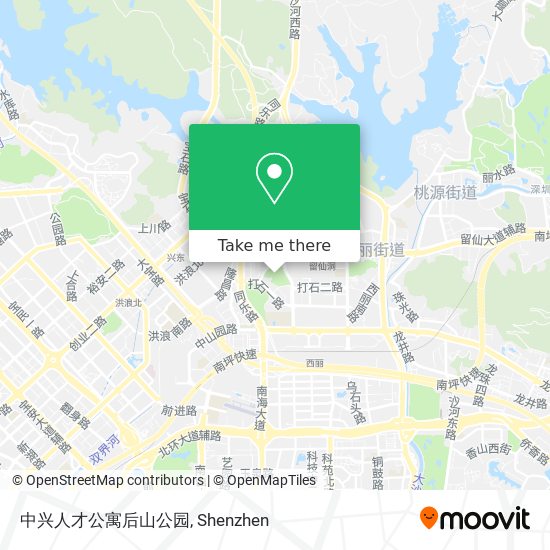中兴人才公寓后山公园 map