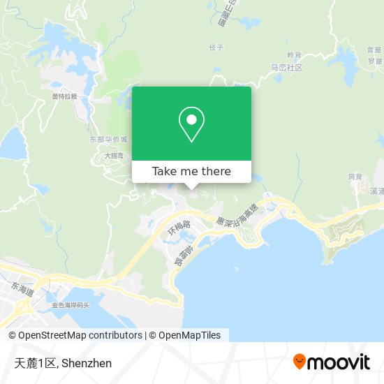 天麓1区 map