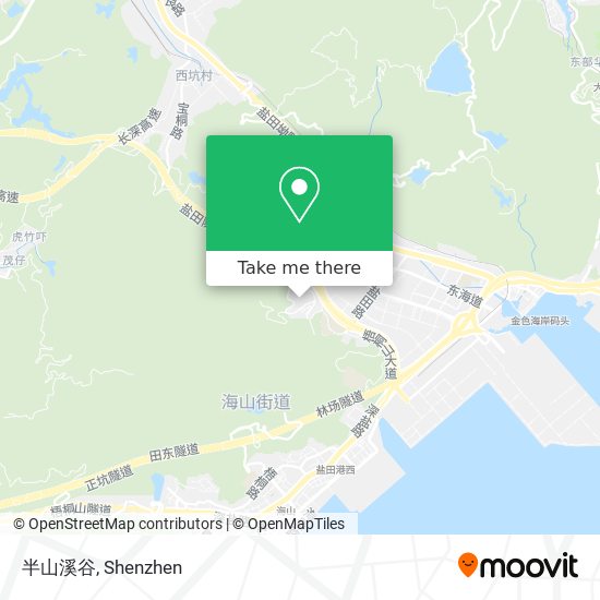 半山溪谷 map