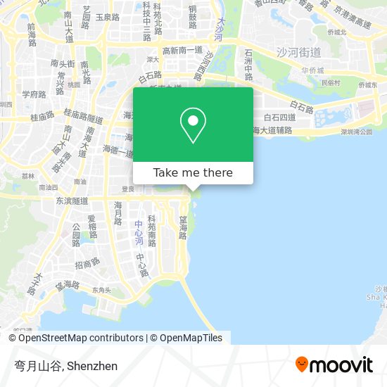 弯月山谷 map