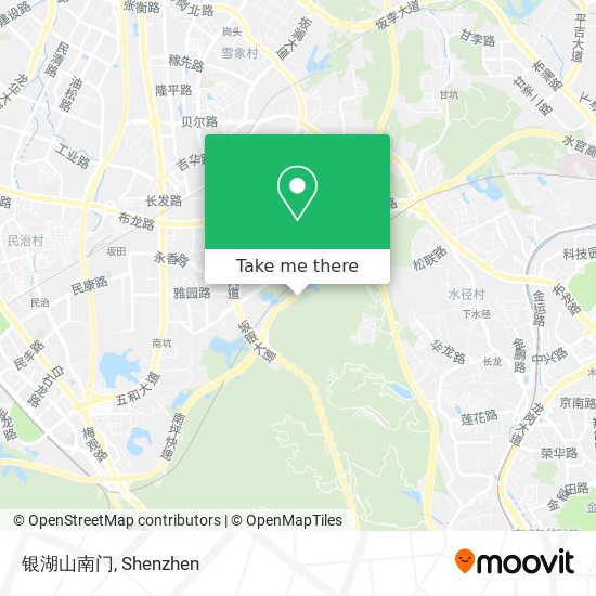 银湖山南门 map
