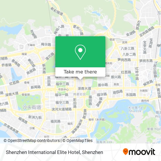 Shenzhen International Elite Hotel map