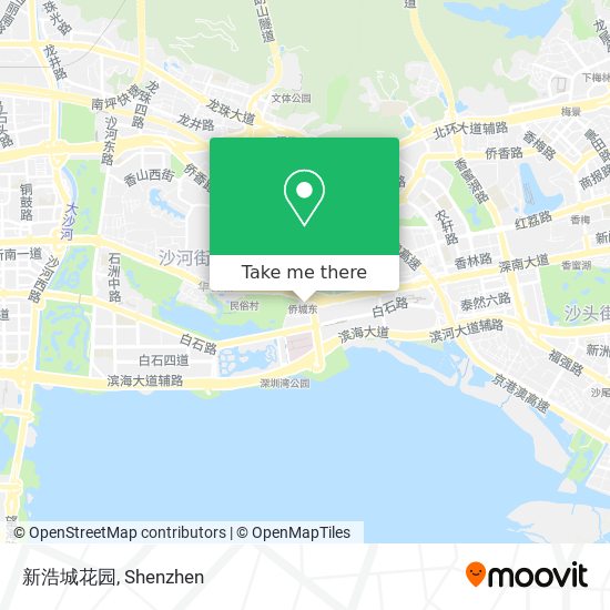 新浩城花园 map