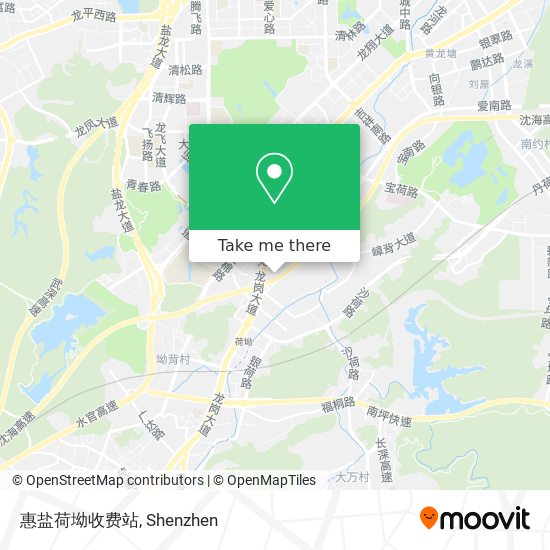 惠盐荷坳收费站 map