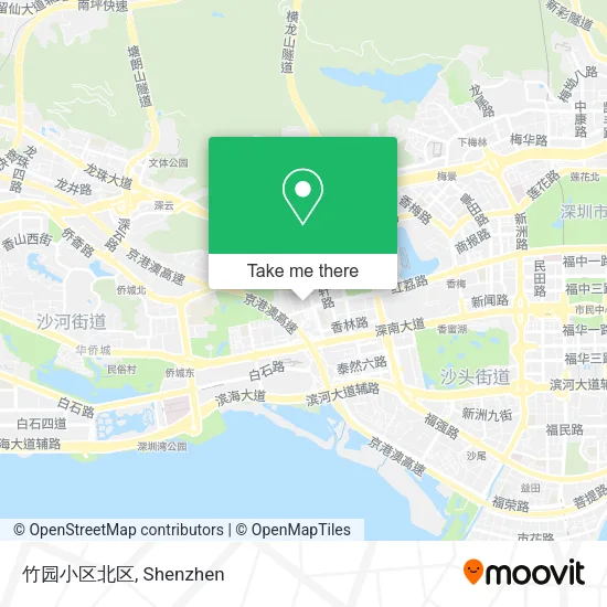 竹园小区北区 map