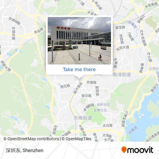 深圳东 map
