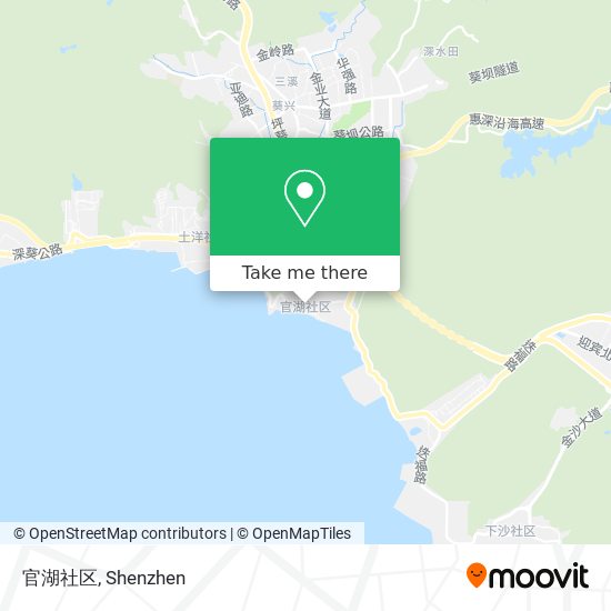 官湖社区 map