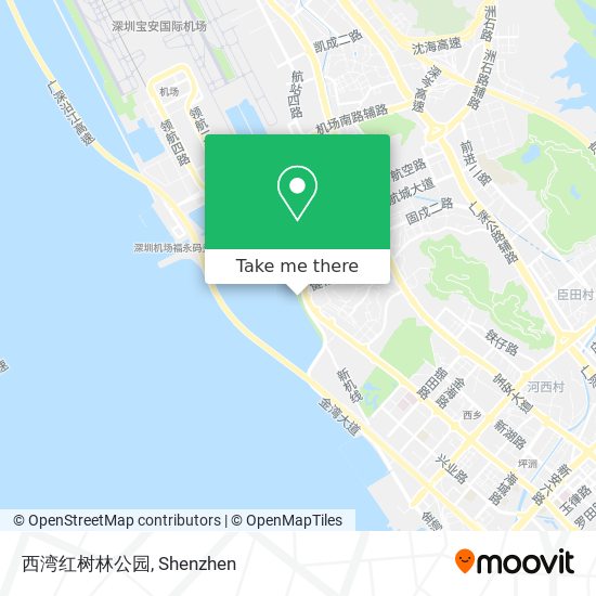 西湾红树林公园 map