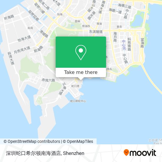 深圳蛇口希尔顿南海酒店 map