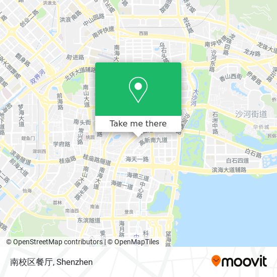 南校区餐厅 map