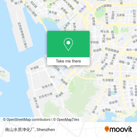 南山水质净化厂 map
