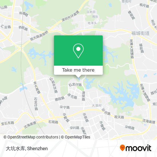 大坑水库 map