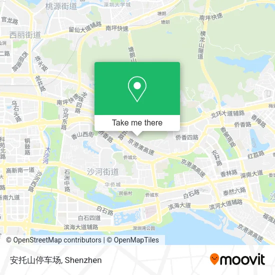 安托山停车场 map