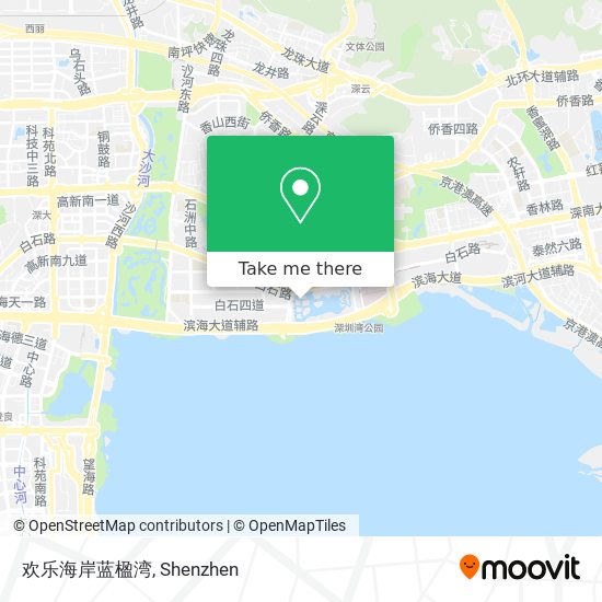欢乐海岸蓝楹湾 map