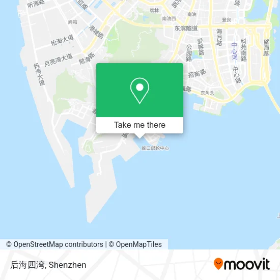后海四湾 map