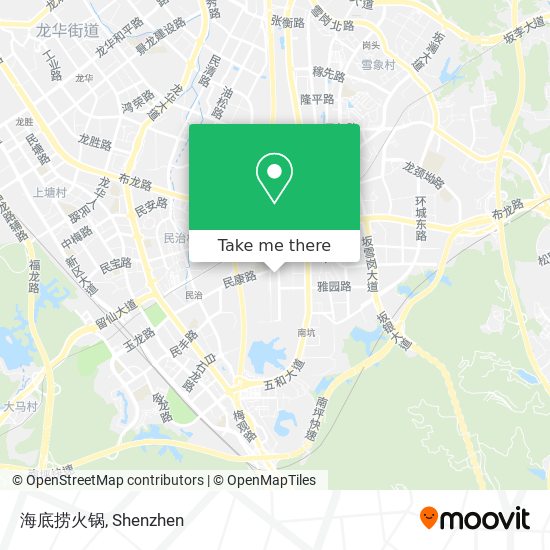 海底捞火锅 map