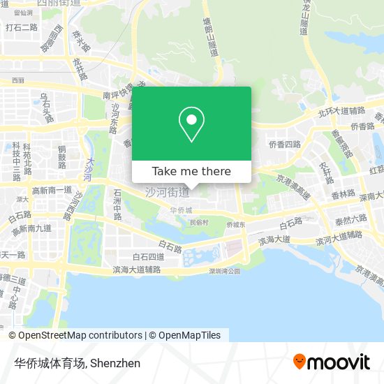 华侨城体育场 map