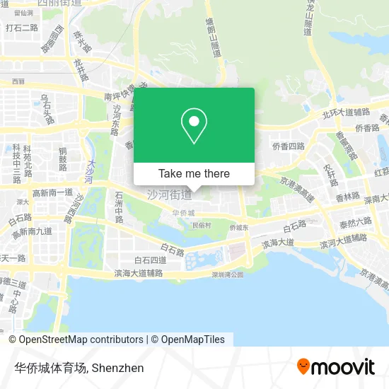 华侨城体育场 map