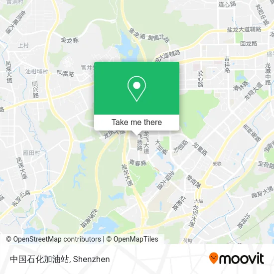 中国石化加油站 map