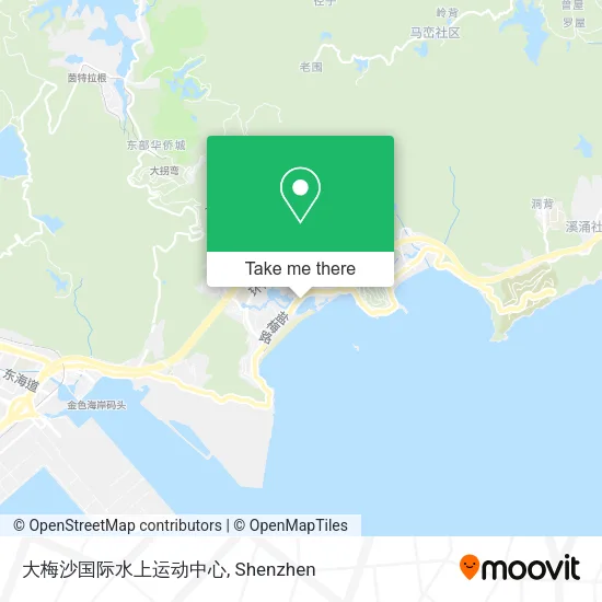 大梅沙国际水上运动中心 map