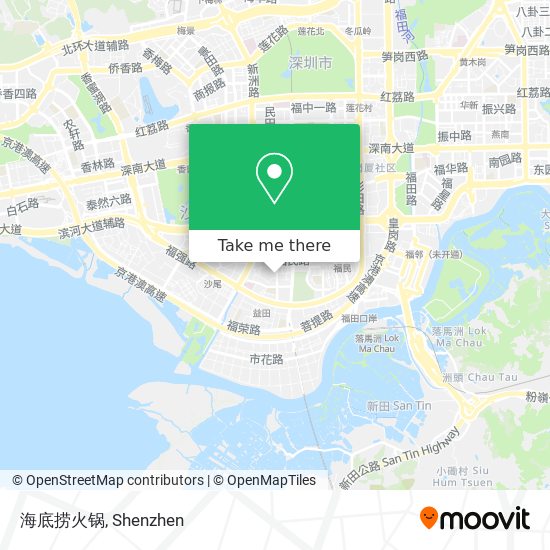 海底捞火锅 map