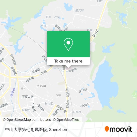 中山大学第七附属医院 map
