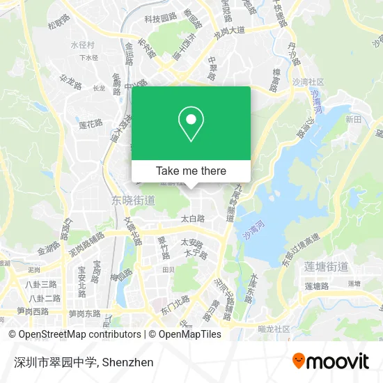 深圳市翠园中学 map