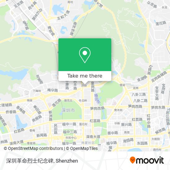 深圳革命烈士纪念碑 map