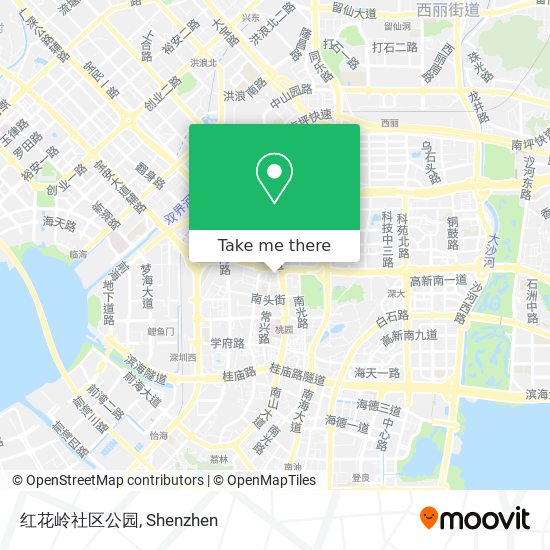 红花岭社区公园 map