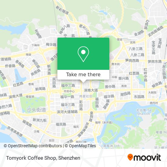 Tomyork Coffee Shop map