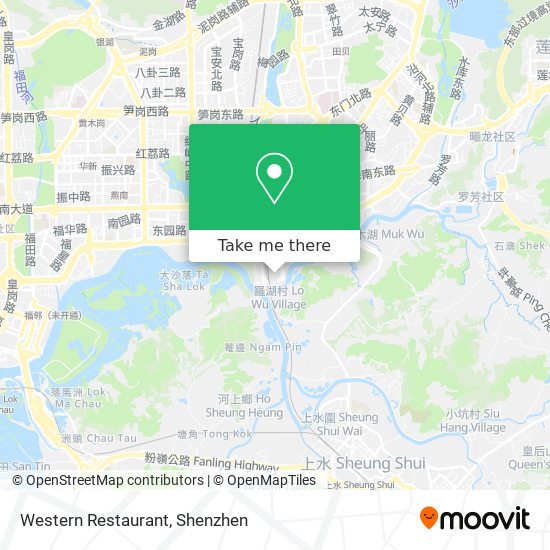 Western Restaurant map