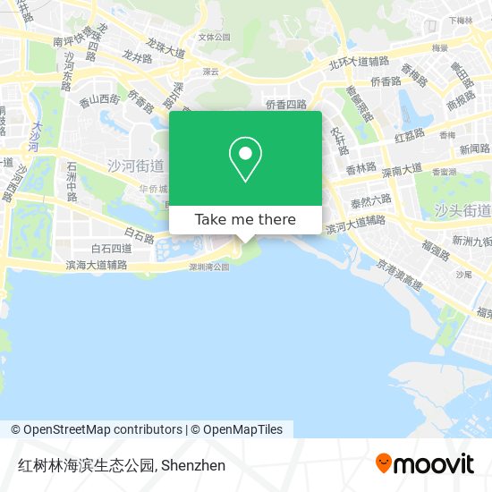 红树林海滨生态公园 map