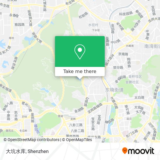 大坑水库 map