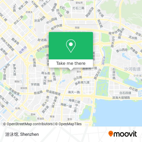 游泳馆 map