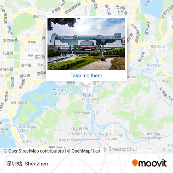 深圳站 map