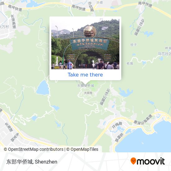 东部华侨城 map