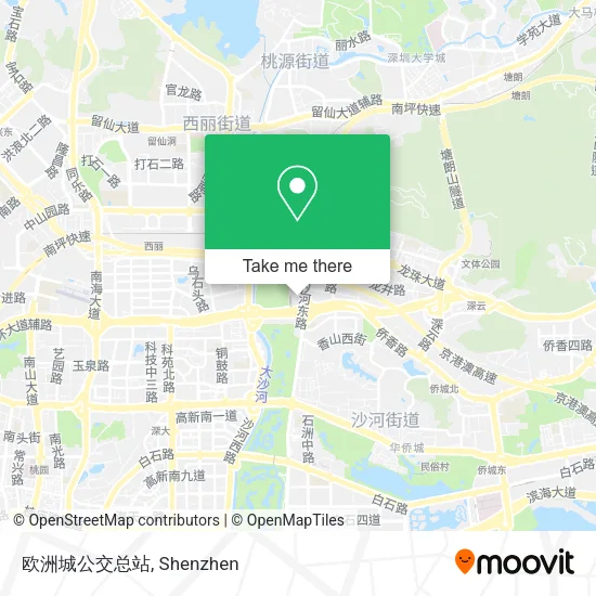 欧洲城公交总站 map