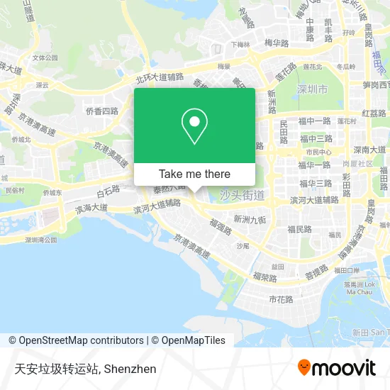 天安垃圾转运站 map