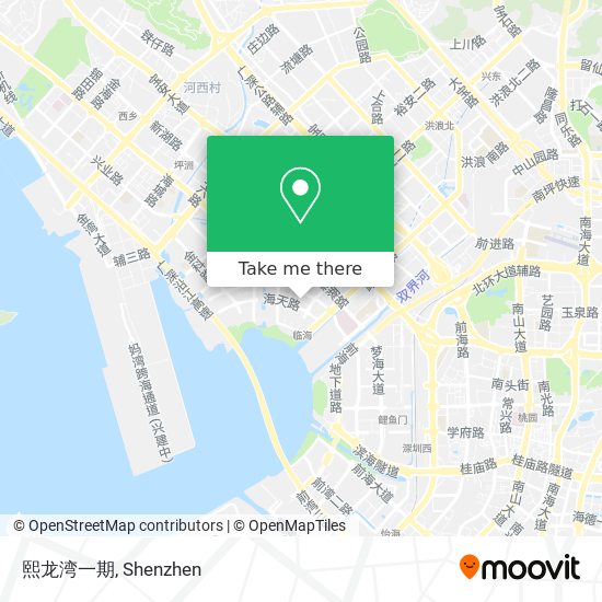 熙龙湾一期 map